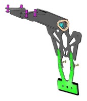 Kennzeichenhalter V PARTS Schwarz