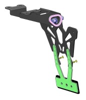 Kennzeichenhalter V PARTS Schwarz