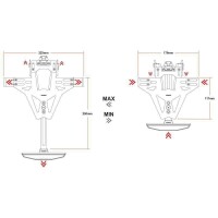 HIGHSIDER Akron-RS PRO License Plate Holder - Ducati Scrambler 800