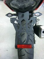 V PARTS Kennzeichenhalter schwarz Honda CB500X