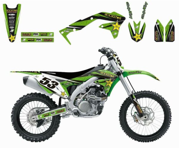 BLACKBIRD Rockstar Energy Deko-Kit Kawasaki KX450F