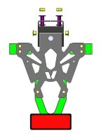 V PARTS Kennzeichenhalter schwarz Kawasaki ZX-6R