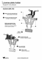 NUMMERNHALTER V-PARTS SUZUKI GSR750