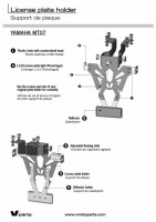 NUMMERNHALTER V-PARTS YAMAHA MT-07