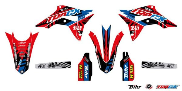 KUTVEK Tracx Deko-Kit rot Honda CRF250R