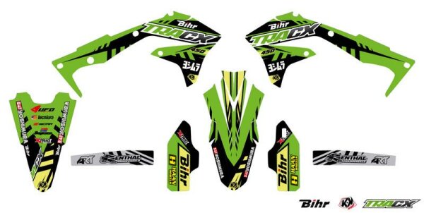 KUTVEK Tracx Deko-Kit grün Kawasaki KX450F