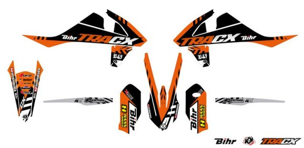 KUTVEK Tracx Deko-Kit orangefarben KTM EXC/EXC-F