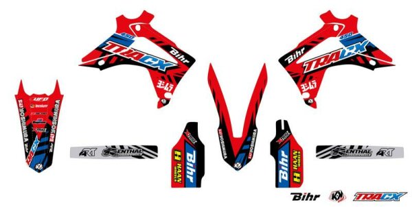 KUTVEK Tracx Deko-Kit rot Honda CRF450R