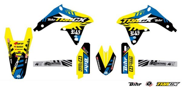 KUTVEK Tracx Deko-Kit gelb Suzuki RM-Z450