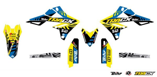 KUTVEK Tracx Deko-Kit gelb Suzuki RM-Z250