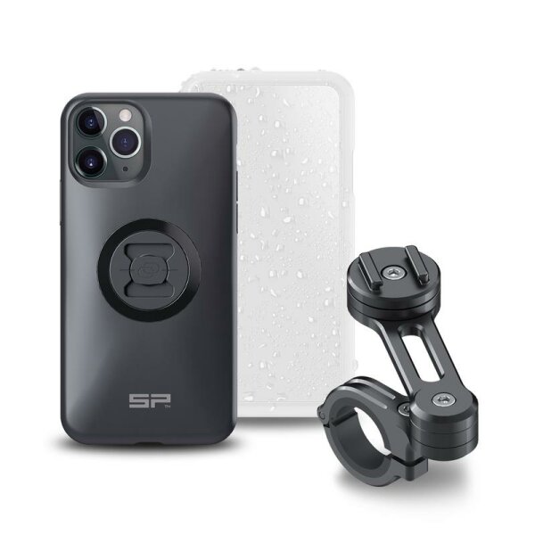 SP-CONNECT Moto Bundle fixed on Handlebar iPhone 11 Pro