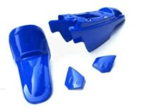 ART Plastik-Kit Originalfarbe blau + Satz Deko KUTVEK Racer blau Yamaha PW50